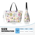 thumbnail image 4 of Honeii Spring Flowers Birds for Tote Bag with Adjustable Strap,Beach Bag, Waterproof Sandproof Beach Tote Bag, Large Capacity Foldable Beach Bags, 4 of 7