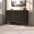 thumbnail image 3 of Evelyn&Zoe Modern/Contemporary 48" Wide Alder Brown Buffet Table, 3 of 7