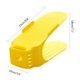 thumbnail image 2 of Bewildely Estante para zapatos para el hogar, soporte para colgar zapatos de doble capa ajustable de plástico sólido, ahorra Almacenamiento y organización del hogar amarillo Bewildely JJ9551-04, 2 of 6