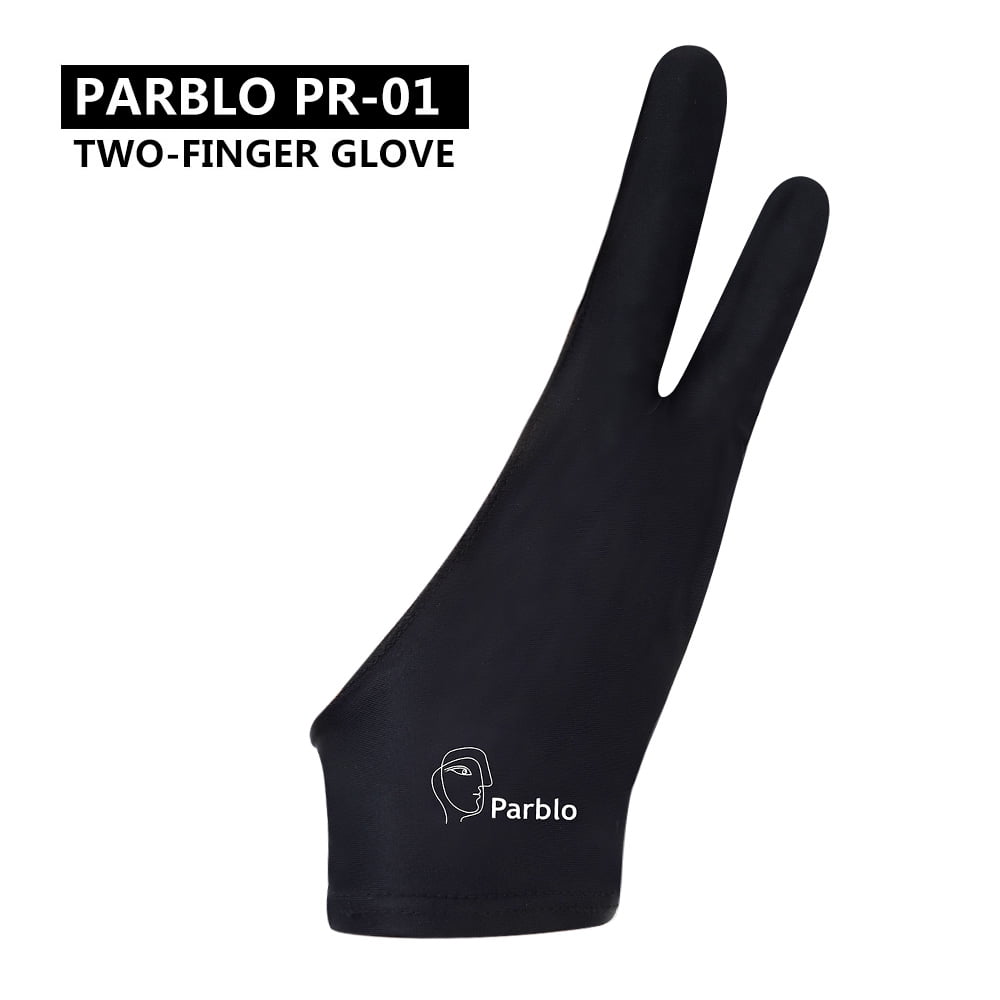 Parblo PR01 TwoFinger Glove for Graphics Drawing Tablet, Ipad Glove