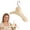 A, variant on Wide Shoulder Coat Hanger for Fur Overcoat, Beige Plastic Household Clothes Hanger with Multi-Function Design for Closet Organization and Heavy Jackets,38cm