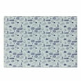 thumbnail image 1 of Nautical Cutting Board, Hand Drawn Boat Stars Flying Gulls Crescent Moon Shell Waves Girls Pattern, Decorative Tempered Glass Cutting and Serving Board, Small Size, Purple, by Ambesonne, 1 of 1