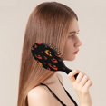 thumbnail image 2 of Spooky Halloween Faces Pattern Hair Brush,Girls Detangling Hair Brush,Glide Through Tangles with Ease for Wet & Dry Hair,8.8"X2.8", 2 of 7
