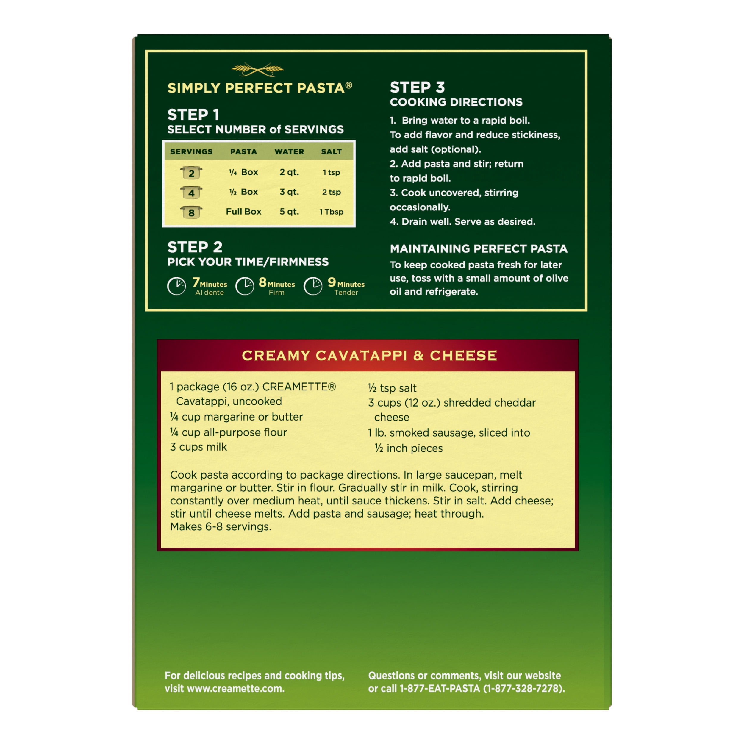 (2 pack) Creamette Cavatappi, 16-Ounce Box