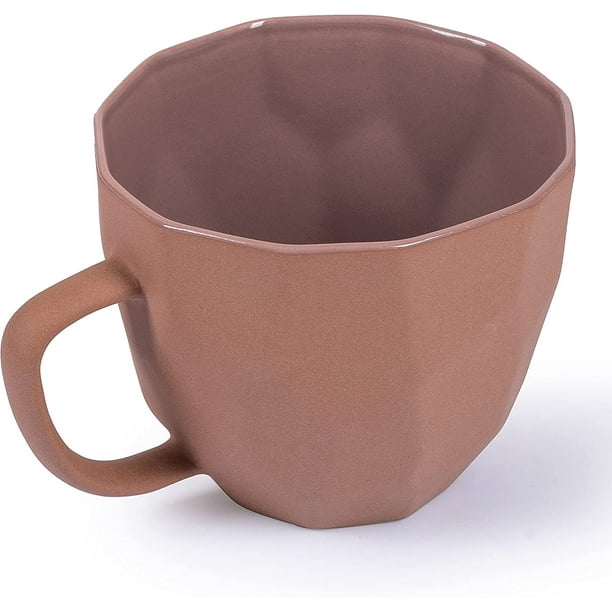 KSCD Grande tasse à café géométrique, grande tasse à latte mate
