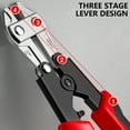 thumbnail image 6 of Yammee Compact 8Inch Wire Rope Cutter with Nonslip Grip Mini Bolt Cutter Chain Lock Scissors Pliers for Electricians Tool, 6 of 7