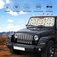thumbnail image 5 of Kdxio Lilies Flowers Print Front Windshield Sun Shade,Folding Auto Sunshade for Car Truck SUV-, 5 of 7