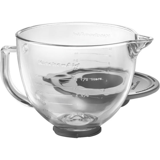 KitchenAid 5 Qt Tilt Head Glass Bowl with Measurement KitchenAid 5 Qt Tilt Head Glass Bowl with Measurement