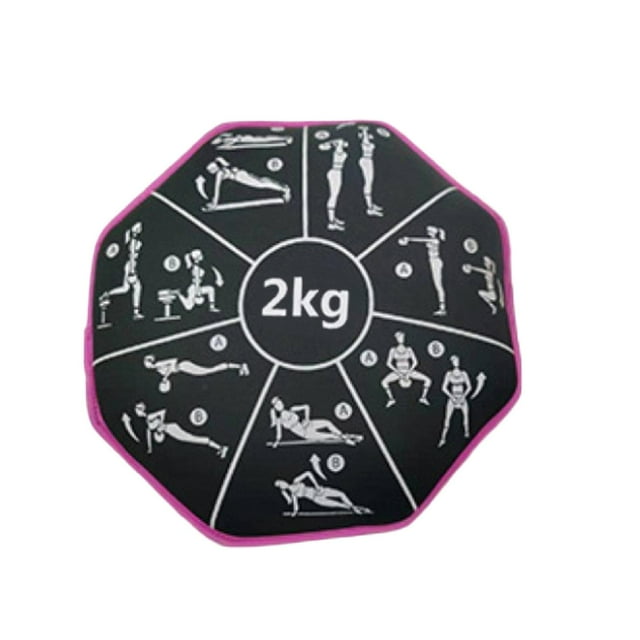 Bolsa de arena con mancuernas blandas de 2 kg para fitness, gimnasio en casa, entrenamiento de fuerza y yoga. Rosa roja