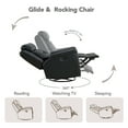 thumbnail image 4 of Spruce & Spring360° Swivel Manual Recliner with Glider Motion for Living Room, Black, 4 of 12