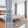 thumbnail image 4 of ShengRui 2 Pack Double-Ended Tassel Curtain Tiebacks Handmade Braided Rope Knot Drapery Holdbacks European Style Decorative Curtain Tie Backs(Teal), 4 of 7