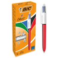 thumbnail image 1 of Bolígrafos BIC, 4 colores, brillo, punta mediana, 1 mm x 12, 1 of 6