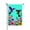 Color 2, variant on JOOCAR Linen Garden Flag with Birds and Flowers for Spring Summer Home Outdoor Garden Yard Door Decor 12x18 inch