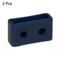thumbnail image 3 of Uxcell Watch Band Strap Loops Silicone for 20mm Width Watch Band, Navy Blue 2 Pack, 3 of 5
