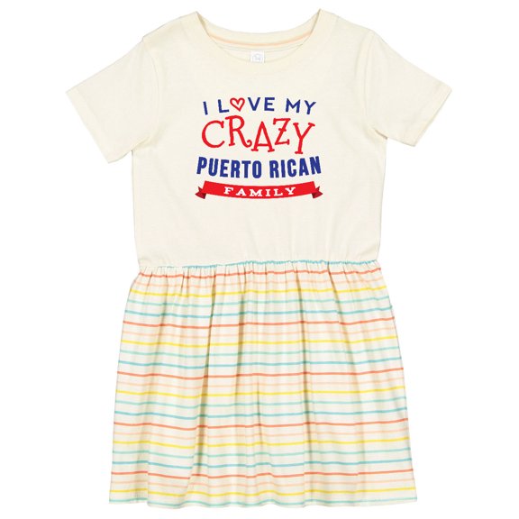 Inktastic Funny Puerto Rican Family Reunion Girls Toddler Dress