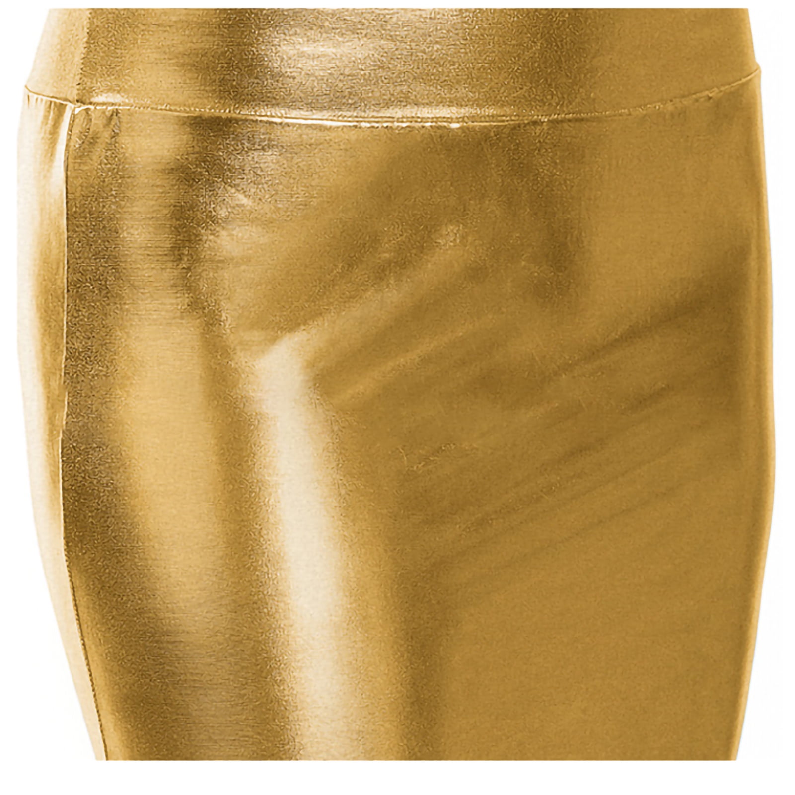 Shiny Mini Skirt Short Skirt Pencil Skirt Shiny Bodycon Mini Skirt