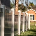 thumbnail image 5 of GKOplus 6-Pack 4" x 4" Pyramid White PVC Vinyl Post Top Caps (Only for Vinyl Post with Actual Size of 4" x 4", Not for Wood Posts), Suitable for Fences, lamp, Deck, Mailbox Posts, 5 of 6
