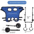thumbnail image 4 of Adjustable Dog Wheelchair Hind Limb Hind Leg Disabled Pet Cat Dog Mobility Aid Trolley Legs Rehabilitation Light Pet Walk Tools ShopWise Round, 4 of 5