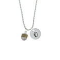 thumbnail image 2 of Delight Jewelry Two-tone Celtic Knot Band Two-tone Spinner Silvertone Script Initial Disc - O - Charm Necklace, 20"+3", 2 of 4