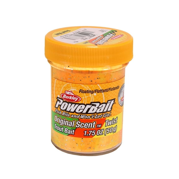 Berkley PowerBait Trout Twist Fishing Dough Bait, Lemon Twist