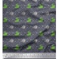 thumbnail image 1 of Soimoi Rayon Fabric Geometric Shapes,Crocodile & Rhinoceros Kids Print Fabric by Yard 56 Inch Wide, 1 of 3