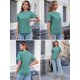 thumbnail image 5 of Camisas de lactancia Ecavus para mujer, paquete de 3 unidades, holgadas, 5 of 6