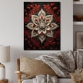 thumbnail image 2 of Designart "Rangoli s Divine Patterns in Hinduism I" Hinduisim Print on Natural Pine Wood, 2 of 5