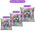 thumbnail image 3 of Hippie Havanese Portrait Watercolor Tie-Dye Vintage Styles Pillowcase Double Sided Havanese Dog Lover Gifts Idea Pillow Case Covers - 00014, 3 of 3
