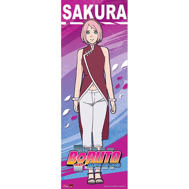 Boruto Tall Wall Scroll Sakura Anime Art con licencia ge81234 Boruto 0699858812349