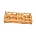 thumbnail image 1 of Soporte de Madera para Vaso de , Soporte de Almacenamiento para Vasos de Bebida para Fiesta en Casa , 12 hoyos, 1 of 6