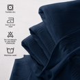 thumbnail image 6 of Utopia Bedding 100% Cotton Thermal Blanket Navy King Size Soft, Lightweight, Breathable, Cozy Spring and Summer Blankets for Bed, Home Room Decor Gifts for Women and Men (90x108 Inches), 6 of 9