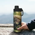 thumbnail image 7 of Yiaed Daisy Sleeping Sloth Print Sports Insulated Kettle Bottle Reusable Stainless Steel Insulated Cup, Outdoor Portable Casual Stainless Steel Insulation Cup, 7 of 7