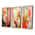 thumbnail image 3 of Designart "Serendipitous Circular Geometric Serenity I" Modern Geometric Framed Wall Art Set Of 3 - Gold Abstract Frame Gallery Wall Set For Home Decor, 3 of 6