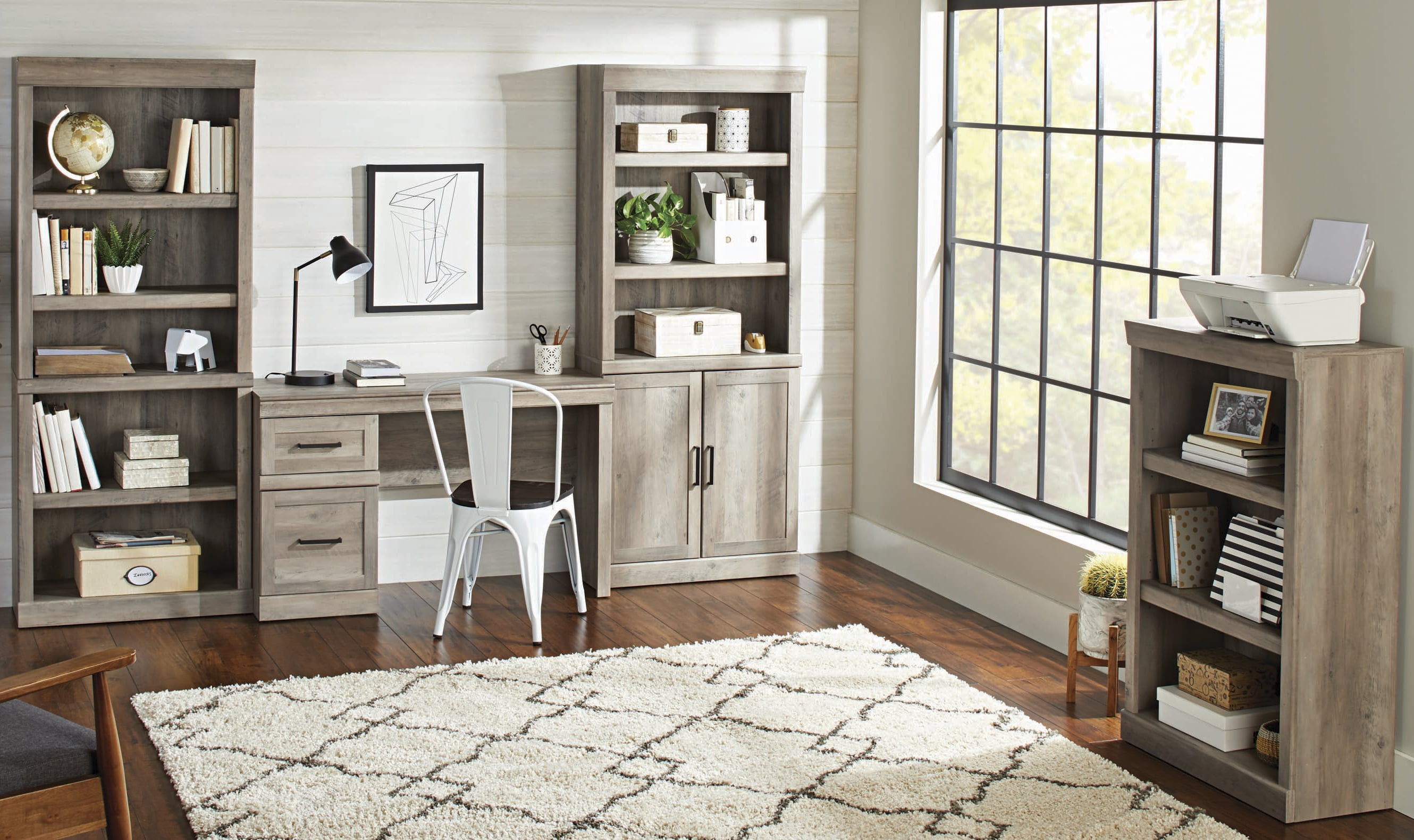 Better Homes & Gardens Glendale Transitional Desk, Rustic Gray Finish