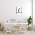 thumbnail image 2 of Stupell Industries Bashful Penguin Arctic Snow Bird Minimal Black White, 16 x 20, Designed by Daphne Polselli, 2 of 7