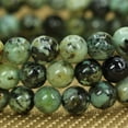thumbnail image 4 of Natural African Turquoise Gemstone 6mm Round Beads Stretch Bracelet 7" Unisex, 4 of 5