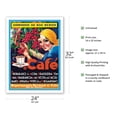 thumbnail image 2 of Café (Coffee) - Rio De Janeiro Brazil - Vintage Advertising Poster c.1930s - Fine Art Matte Paper Print (Unframed) 24x32in, 2 of 4