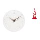 thumbnail image 1 of Reloj de pared silencioso para el hogar, cocina, oficina, estudio, con estatua abstracta de fuego, figura de llama de resina, escultura moderna, decor, 1 of 8