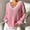 Pink, variant on YHAJDS Women's Long Sleeve Tops Womens Sweatshirts Blouse Coat Women's Casual Long Sleeve Sweatshirt Solid Color V Neck Color Block Panel Long Sleeve Knit Sweater