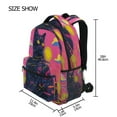 thumbnail image 4 of DIXRUYEE Backpack Schoolbag Neon Dreams Pattern 15L/18L 2-SIZE, 4 of 8