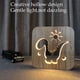 thumbnail image 3 of Lámpara de noche 3D LED USB de madera tallada para niños, lámpara de mesa decorativa de 2,5 W - Dinosaurio, 3 of 5