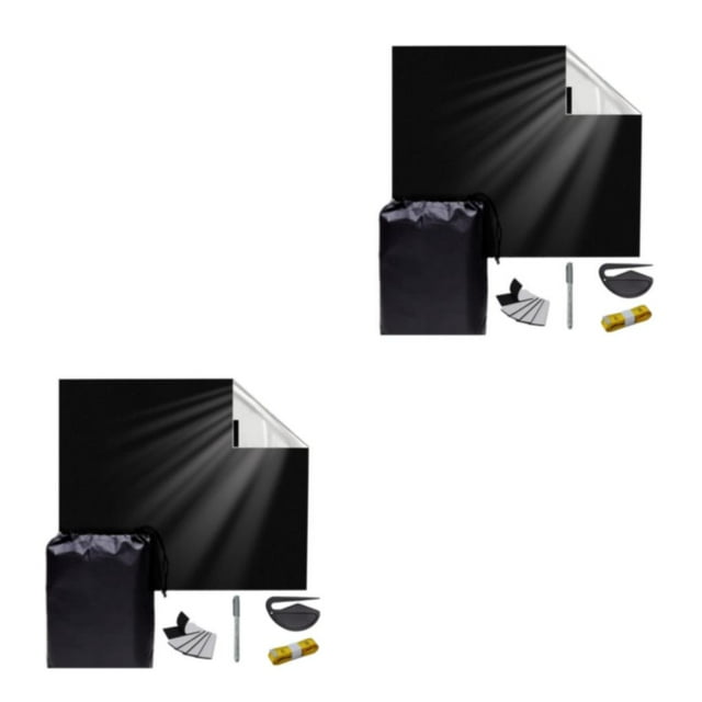 Cateissary Persianas opacas ajustables negras para dormitorio - Atmósfera para dormir Persianas opacas portátiles de tela duradera Fácil de Type3 NO3
