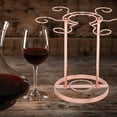 thumbnail image 3 of Organizador de vasos colgante para encimera con 6 ganchos, creativo e independiente rosa áurea, 3 of 9