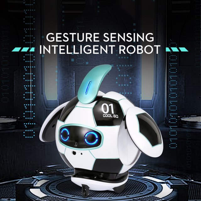 Gwong Juguete La deformación del tacto de la bola robótica AI se movió libremente Habilidad de la mano infrarroja Evitar el robot de control de voz para niños Gwong 30012608
