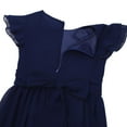 thumbnail image 6 of Zaldita Flower Girl Wedding Bridesmaid Dress Princess Chiffon Dresses Kids Pageant Prom Ball Gown Navy Blue 6, 6 of 7
