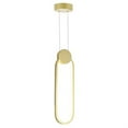 thumbnail image 1 of CWI Lighting Pulley 4 in LED Satin Gold Mini Pendant, 1 of 4