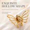 thumbnail image 3 of 30Pcs Gold Mini Butterfly Metal Hair Claw Clips, 0.83 x 0.5 Inch Hollow‑Cut Decorative Hair Grips, Tiny Styling Ornaments for Ladies’ Braids, Dreadlocks & Hair Twists, 3 of 5