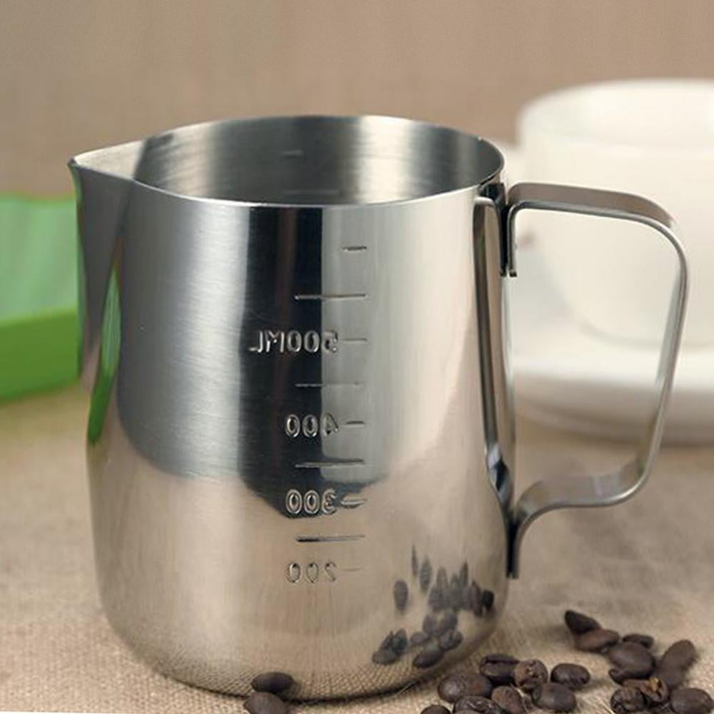 600ml Stainless Steel Coffee Pitcher Milk Frothing Cup Mugs with