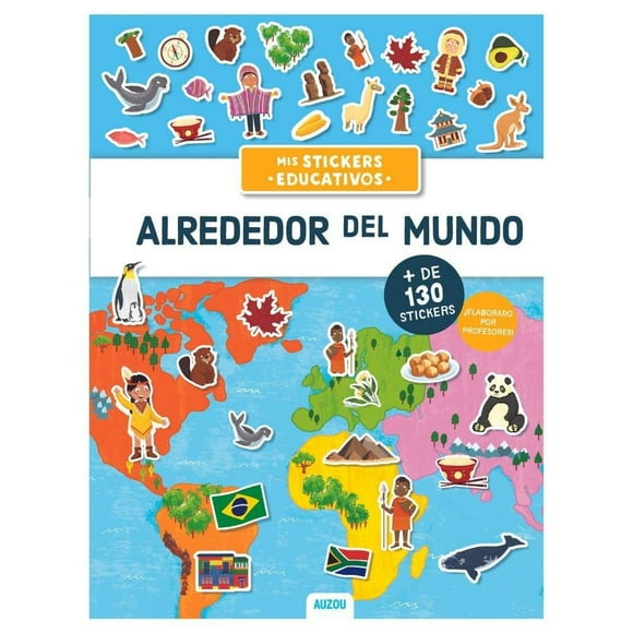 Alrededor del Mundo Stickers Educativos VR Editoras Auzou