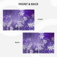 thumbnail image 4 of Placemats Set of 4 / 6, Snowflakes Placemats for Dining Table Indoor/Outdoors Heat Resistant Washable Placemats 18" x 12", 4 of 8